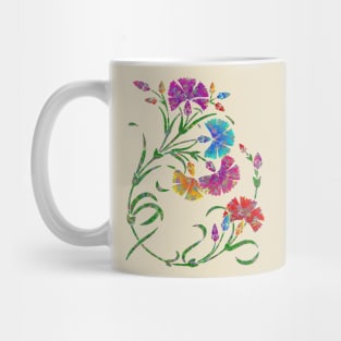 Abstract Floral Art Mug